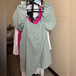 H&M mint green floral dress